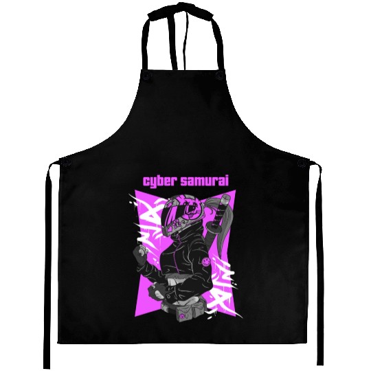 Cyber Samurai Aprons