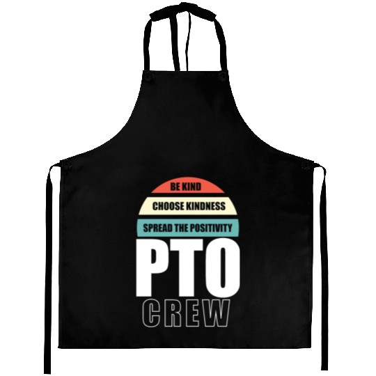 PTO Crew School Volunteer Parent Teacher Aprons