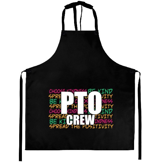 PTO Crew School Volunteer Parent Teacher Aprons