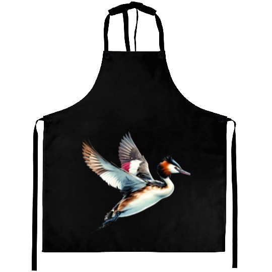 Great Crested Grebe in Flight Aprons
