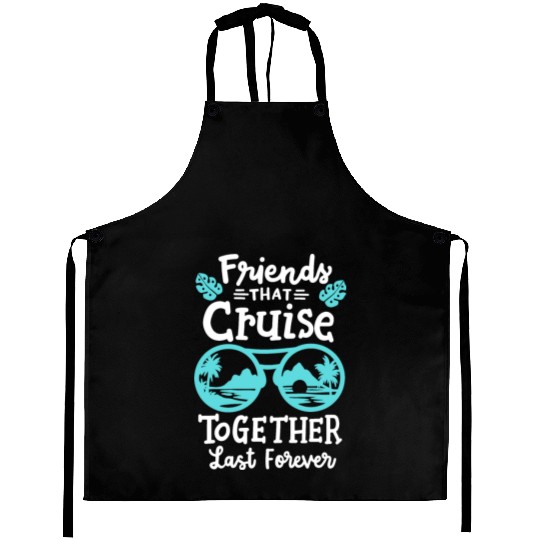 Friends Cruise Vacation Aprons