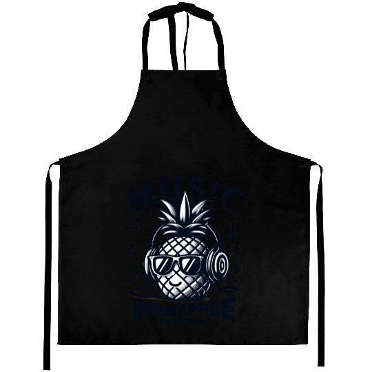 Pineapple Jam Session Grooves Aprons