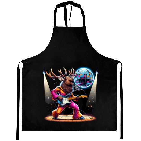 Disco Ball Guitar Elk Aprons