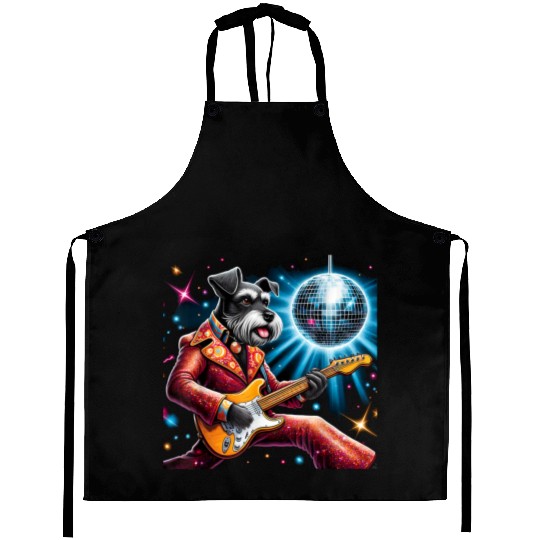 Disco Miniature Schnauzer dog Aprons