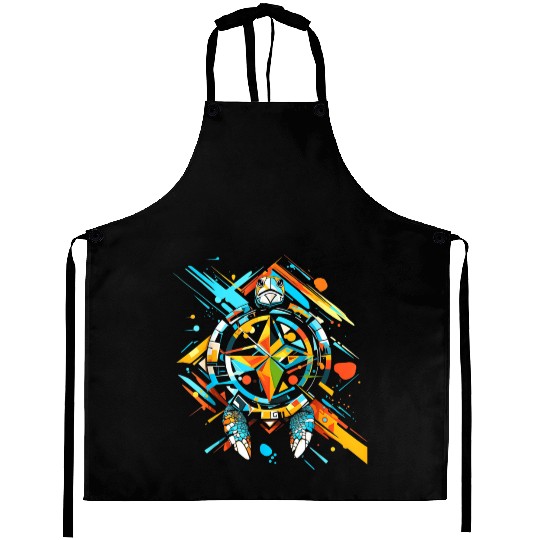 Turtle Animal Graphic Artwork Aprons