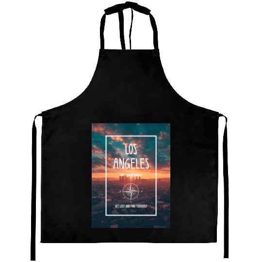 Los Angeles Get Lost and Find Yourself Aprons