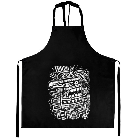 Aztec God Ancient Mythology Tezcatlipoca Eagle Aprons