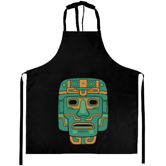 Aztec God Ancient Mythology Huitzilopochtli Mask Aprons