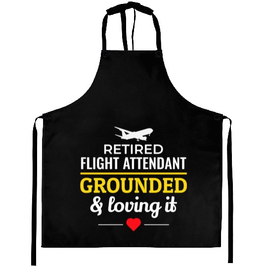 Retired Flight Attendant Aviation Cabin Crew Aprons