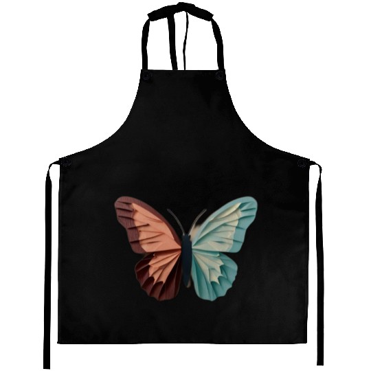 Pastel Origami Butterfly Design Aprons