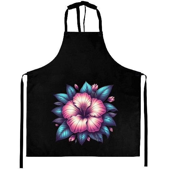 Blooming Beauty Hibiscus Aprons