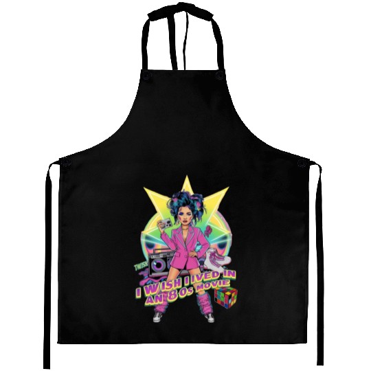 80s woman I wish I lived in an 80s movie Aprons