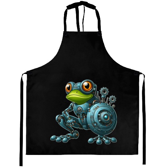 Cyborg Frog Toad Newt Robot Mech Design Aprons
