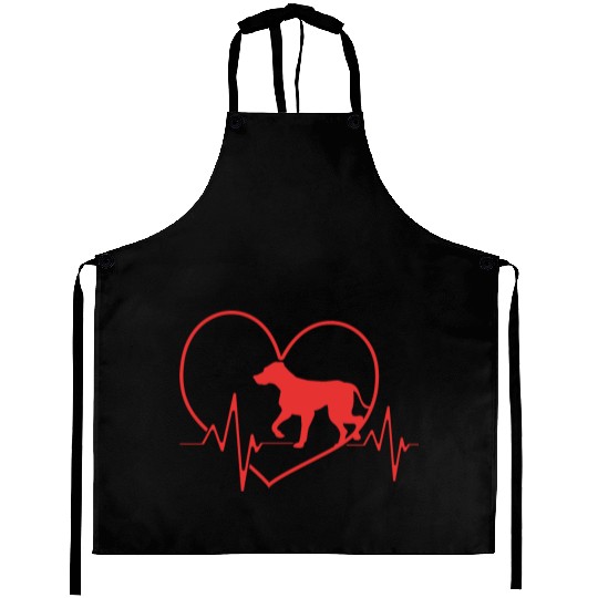 Puppy Heartbeat Rhodesian Ridgeback Dog Heart Beat Aprons