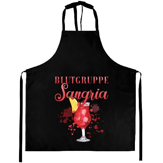Cocktail Bartender Blutgruppe Sangria Aprons