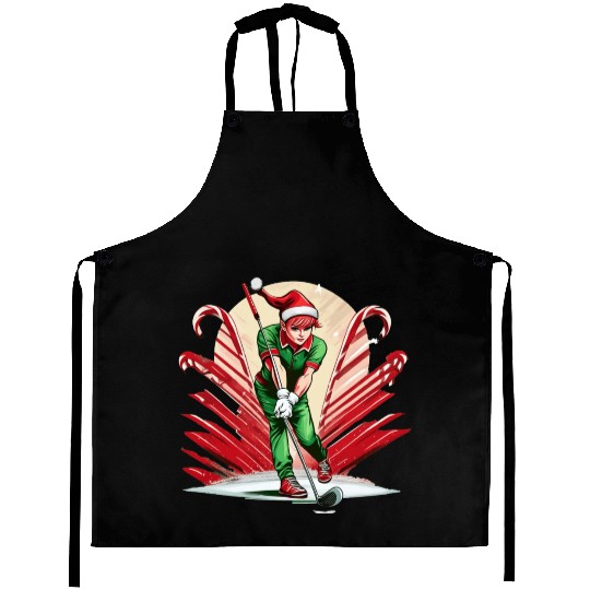 Christmas Elf Golf Aprons