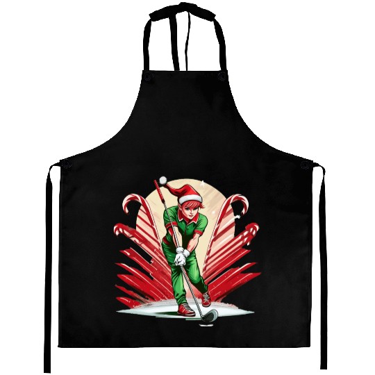 Christmas Elf Golf Aprons