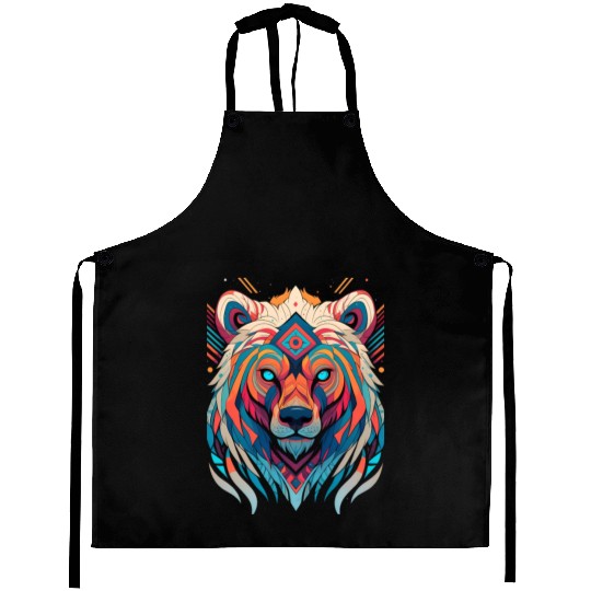 Native American Spirit Wolf Aprons