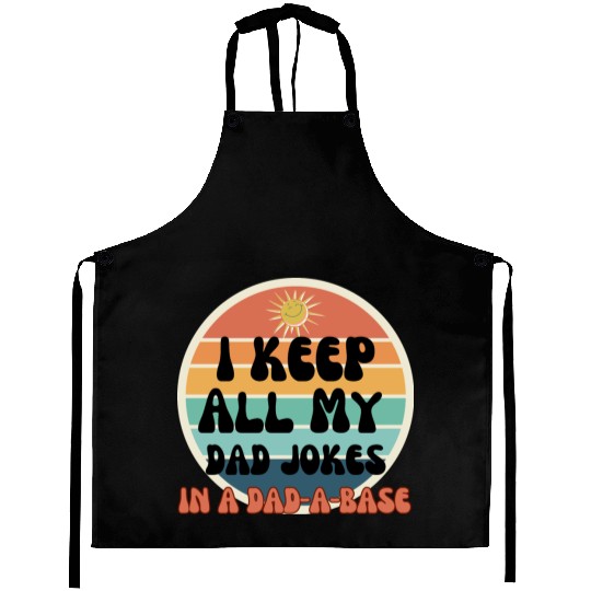 Funny dad jokes from son or daughter fathers day Aprons