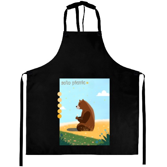 solo picnic for outdoor picnics Aprons