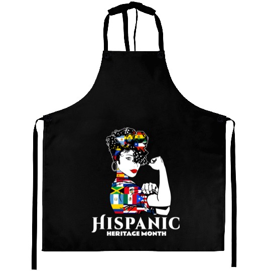 Hispanic Heritage Month Latino Countries Flag Aprons