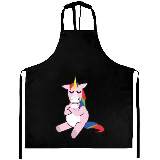 Grumpy Unicorn Aprons