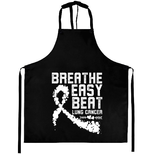Breathe Easy Beat Lung Cancer Awareness Warriors Aprons