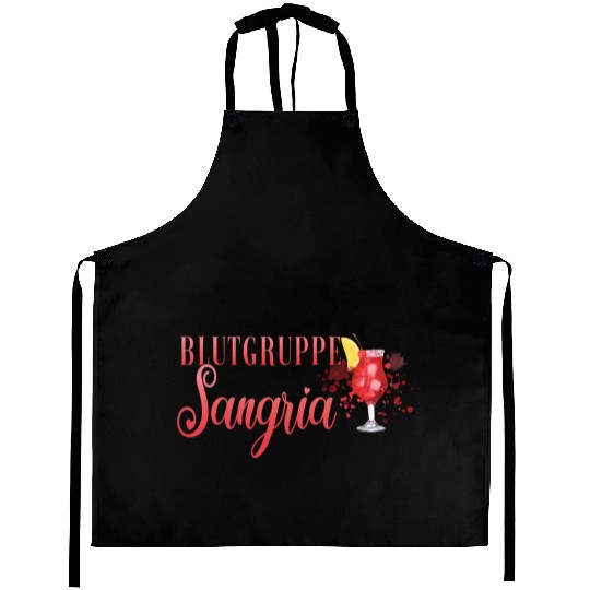 Cocktail Bartender Blutgruppe Sangria Aprons