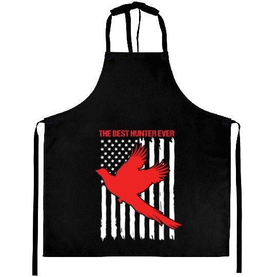 4th Of July US Flag Best Hunter Pheasant Hunting Aprons