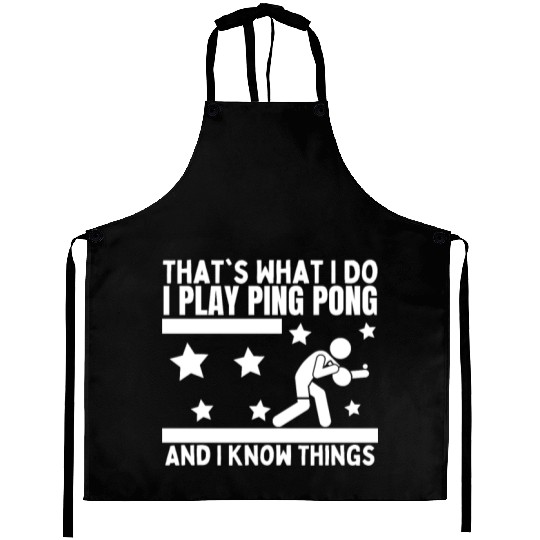 Ping Pong That's What I Do Funny Ping Pong Aprons