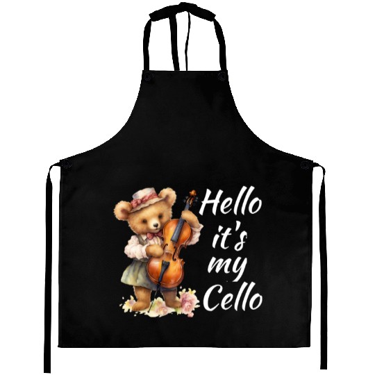 Hello it's my Cello Orchestra Musicians Aprons