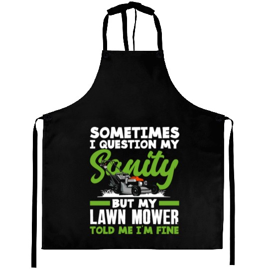 Landscaper Gardener Sanity Lawn Mower Aprons