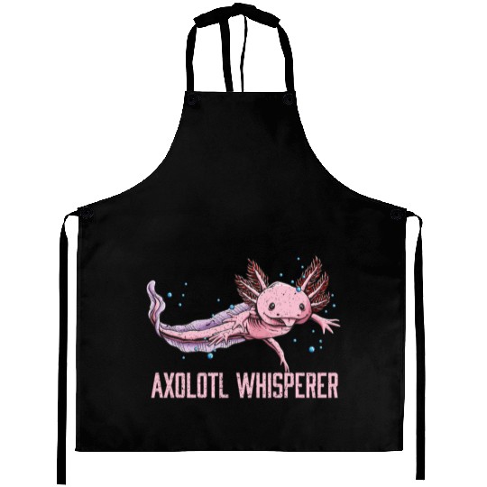 Axolotl Whisperer Salamander Animal Lover Amphibia Aprons