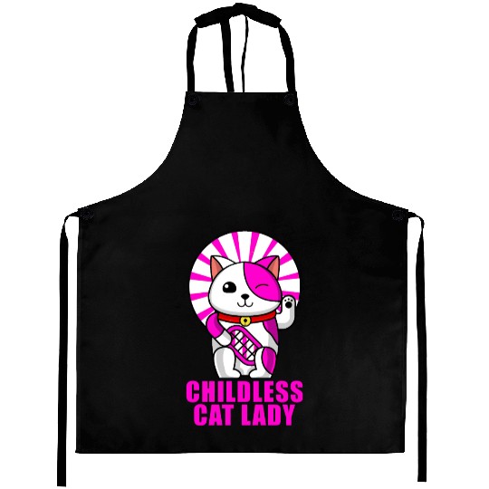 Childless Cat Lady Aprons