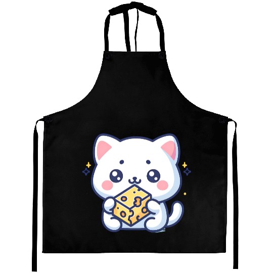 Cheese Cube Cat Aprons