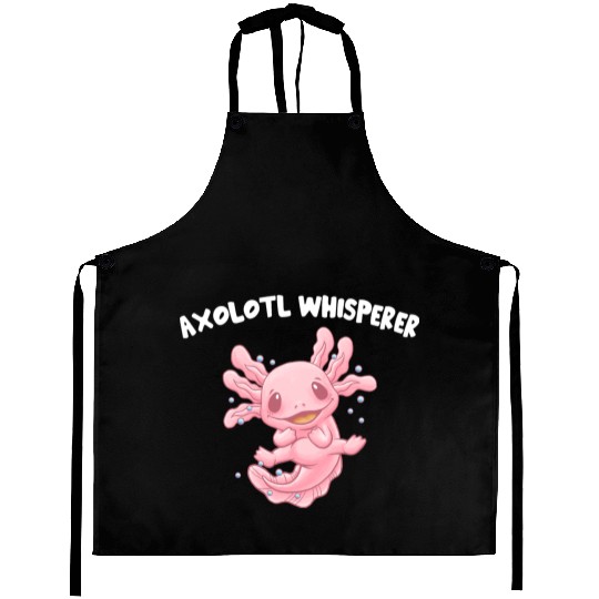 Axolotl Whisperer Salamander Animal Lover Amphibia Aprons
