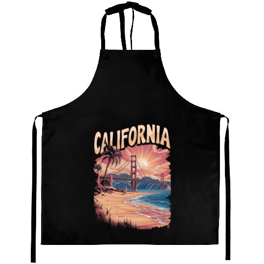 CALIFORNIA GOLDEN GATE BRIDGE BAY AREA Aprons
