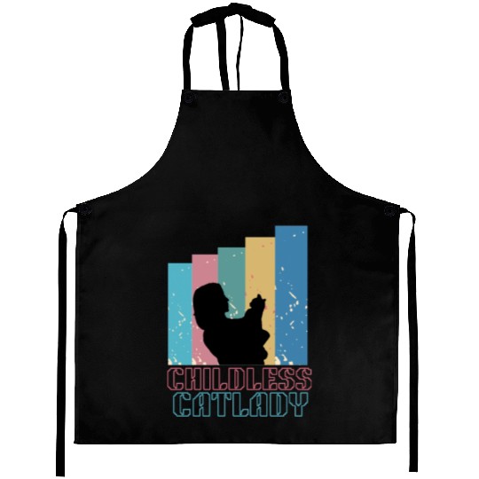 Childless cat lady Aprons