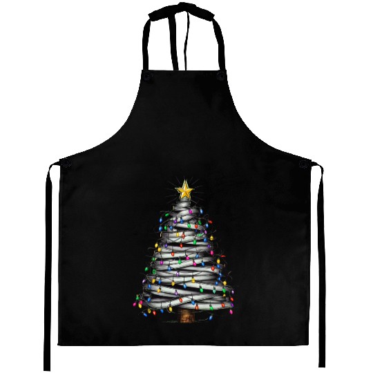 Christmas Light Tree Holiday Aprons