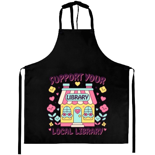 Support Your Local Library Aprons