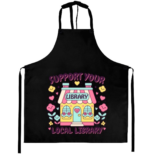 Support Your Local Library Aprons