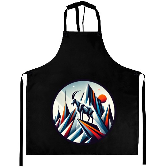Abstract mountain goat Aprons