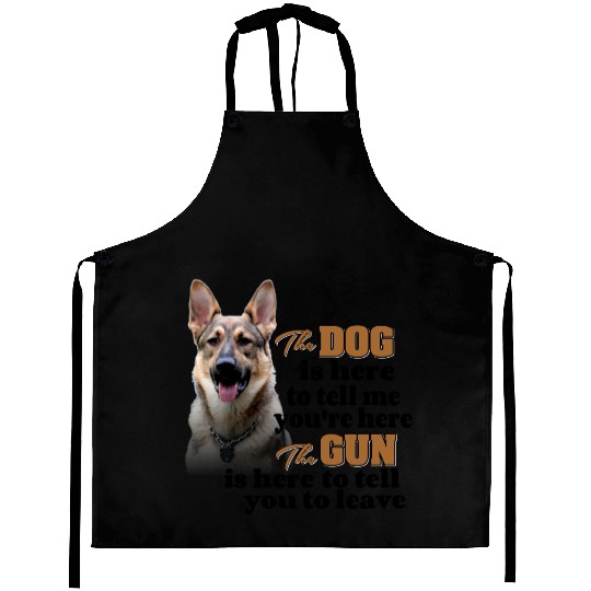 German Shepherd Gun Owner Aprons