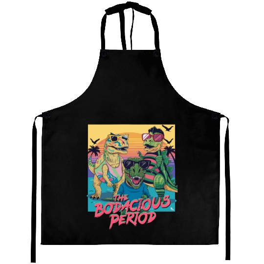 The Bodacious Period - Bold Retro Design Aprons