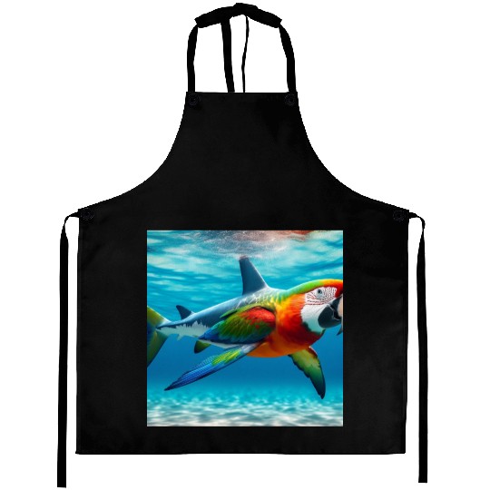 The great white shark-parrot Aprons