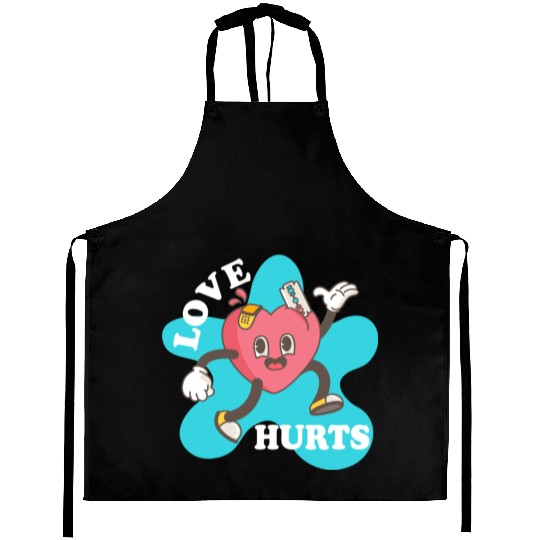 love hurts Aprons