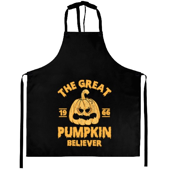 Pumpkin Believer Since 1966 Halloween Aprons