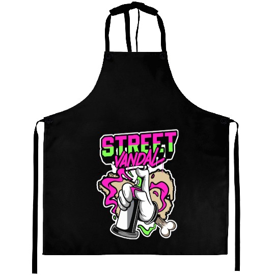 Street Art Spray Can Streetwear Aprons