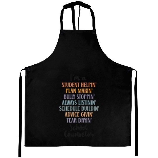 School Counselor I'm A Student Aprons