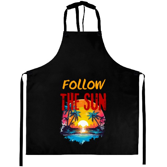 Holiday Aprons, Follow the sun, sea, ocean, beach